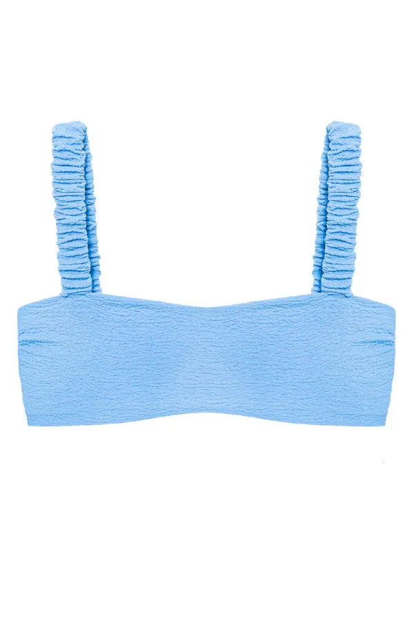 Good Luck Charm Bikini Top - Blue