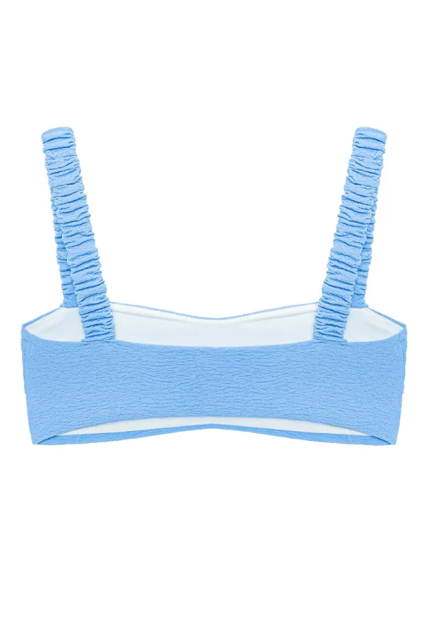 Good Luck Charm Bikini Top - Blue