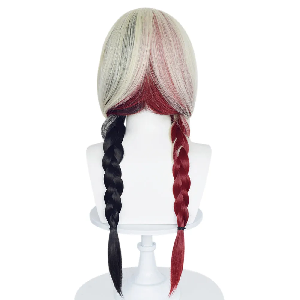 Harley Quinn Cosplay Wig Heat Resistant Synthetic Hair Carnival Halloween Party Props