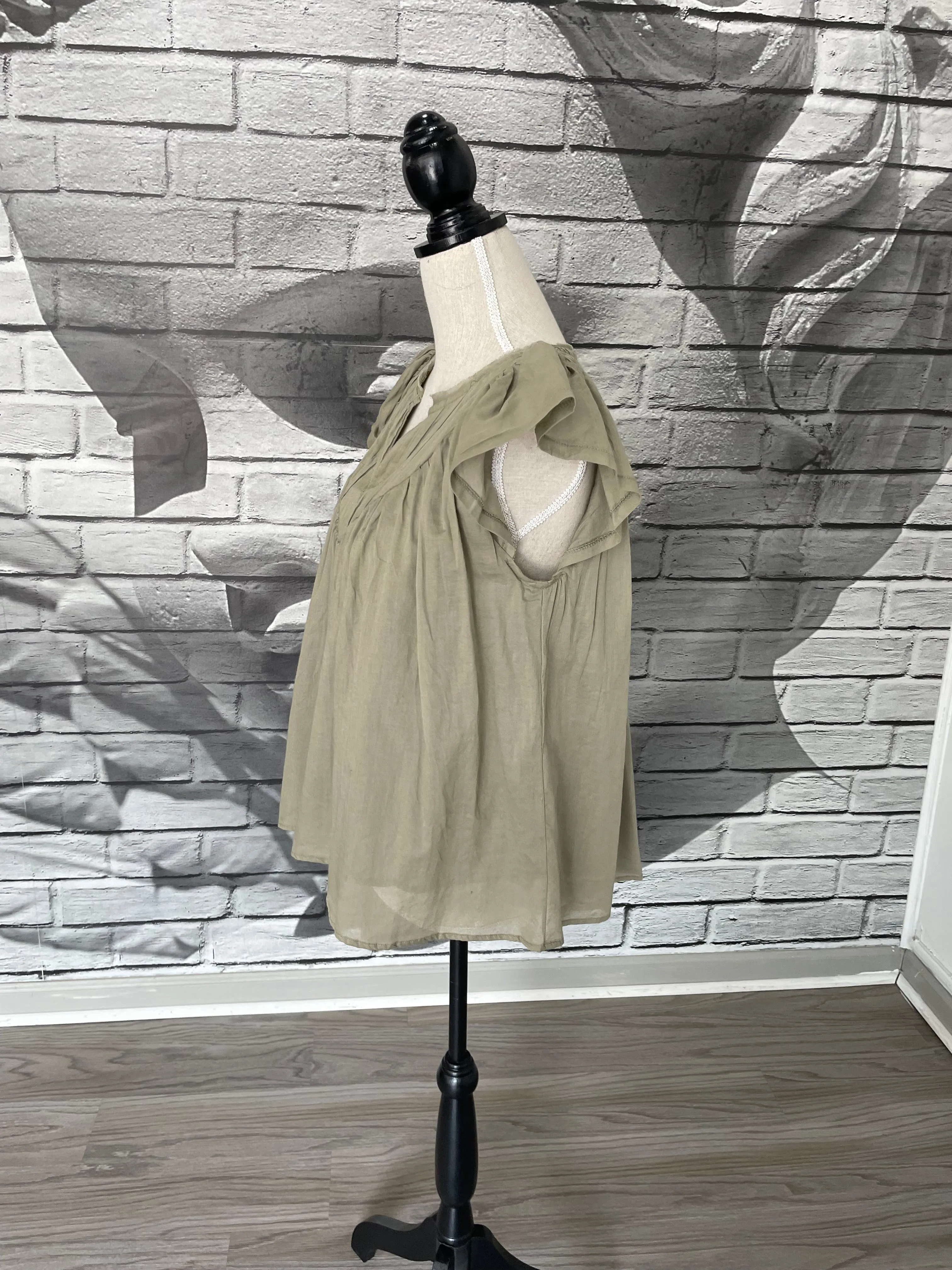 Harlow Cotton Blouse in Natural