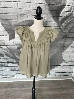 Harlow Cotton Blouse in Natural