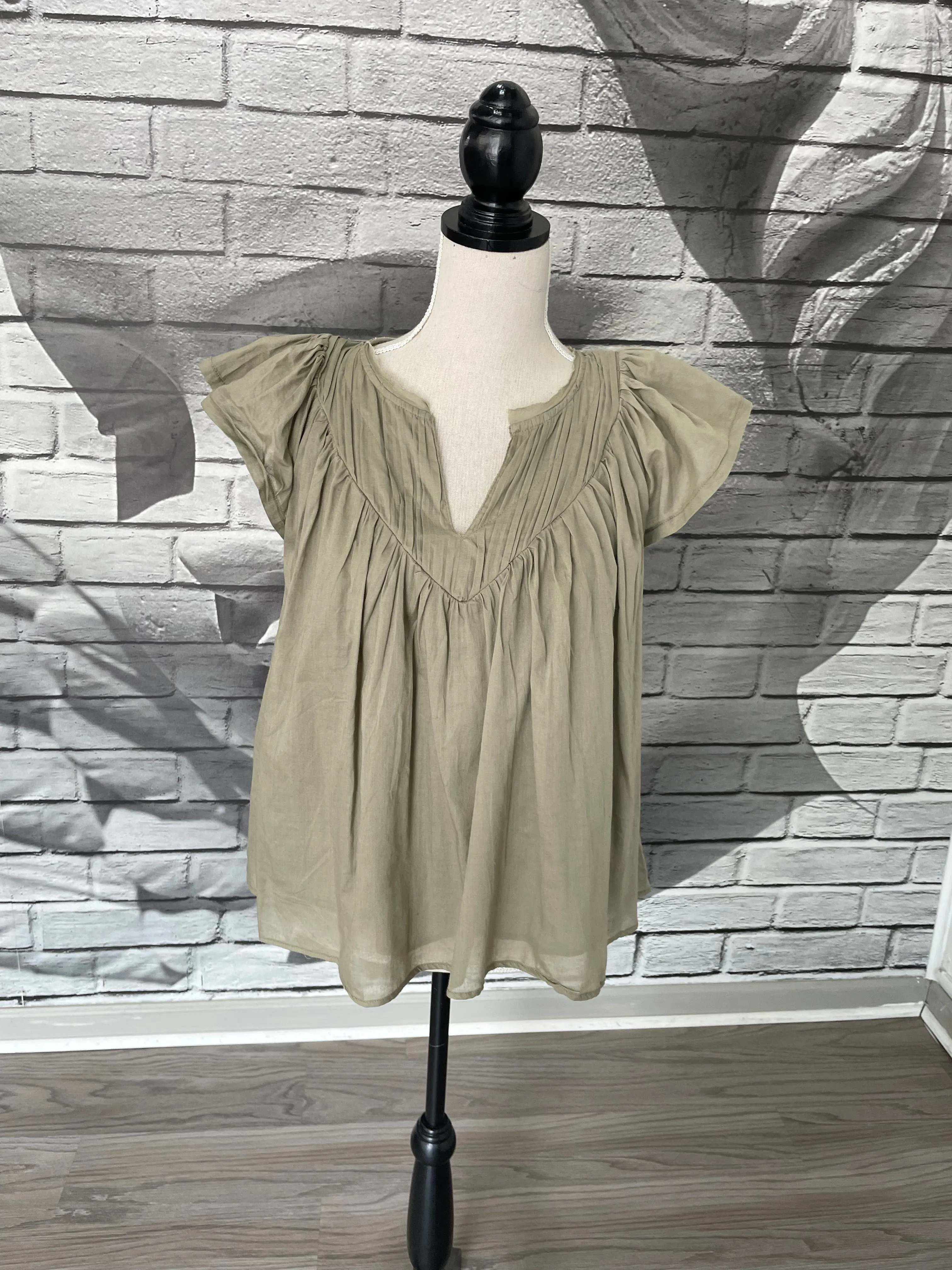 Harlow Cotton Blouse in Natural