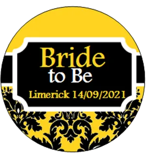 Hen Night Personalised Vintage Bride to Be badge