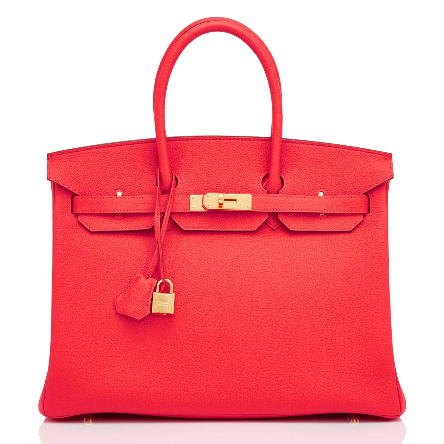 Hermes Capucine Orange 35cm Togo Birkin Gold Hardwrae
