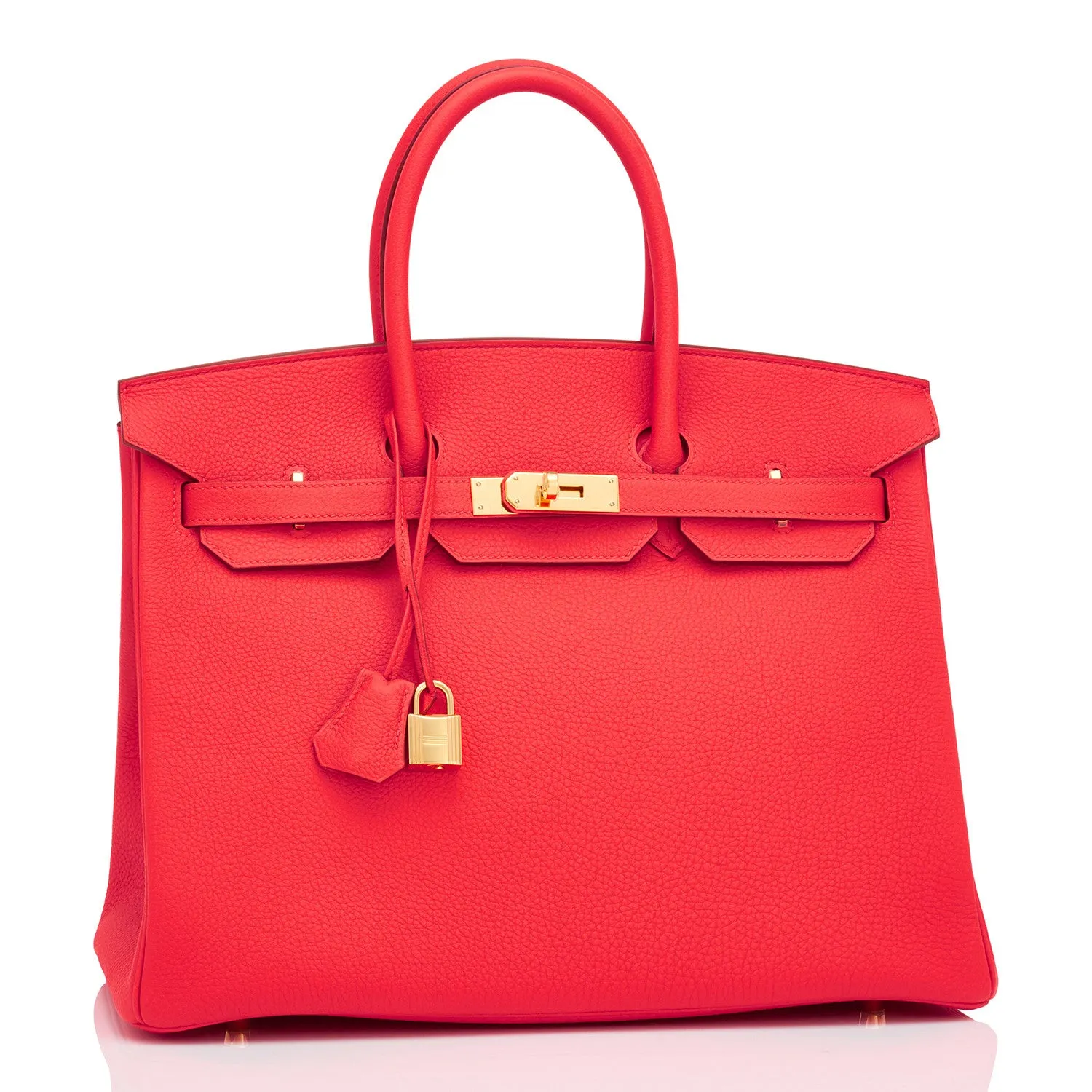 Hermes Capucine Orange 35cm Togo Birkin Gold Hardwrae