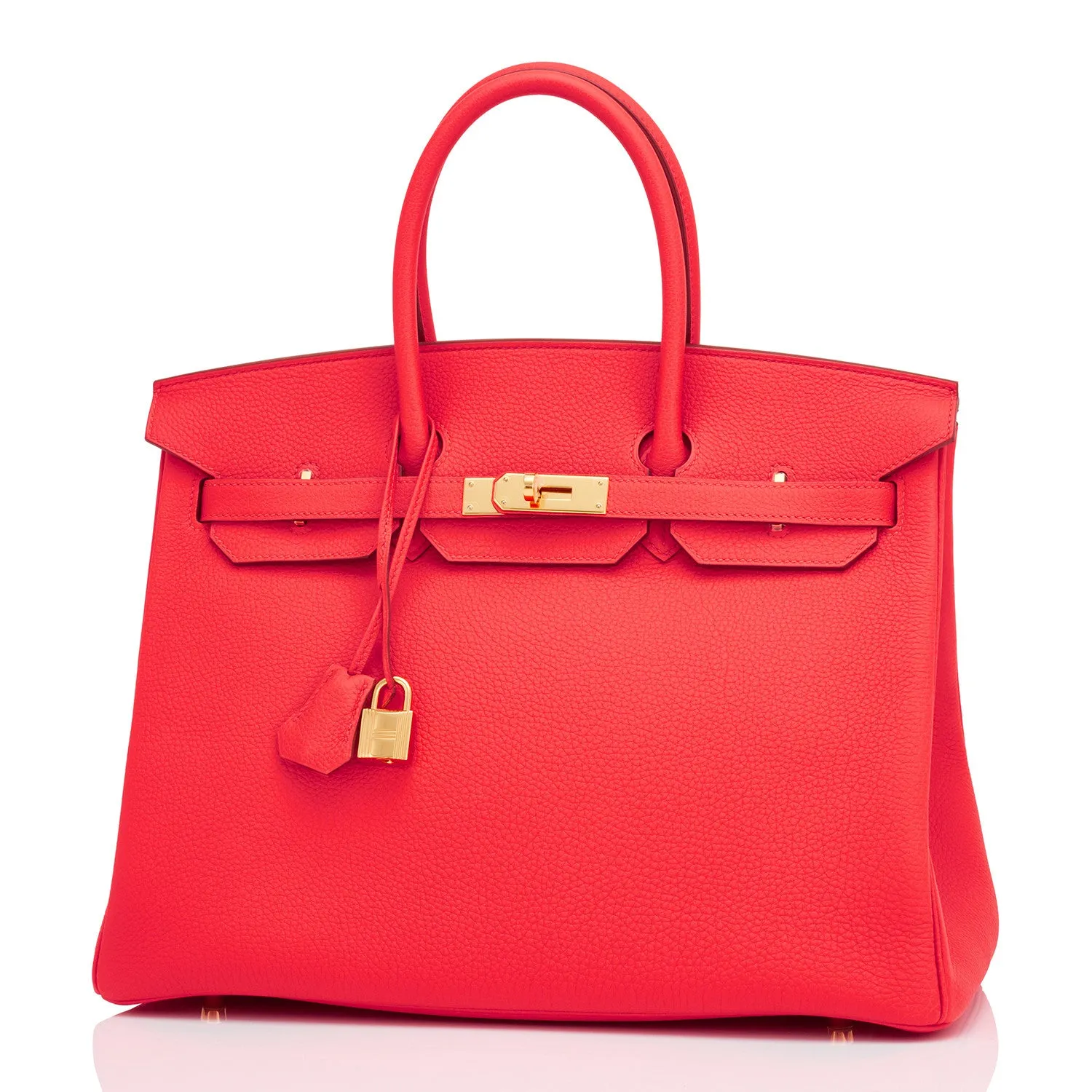 Hermes Capucine Orange 35cm Togo Birkin Gold Hardwrae