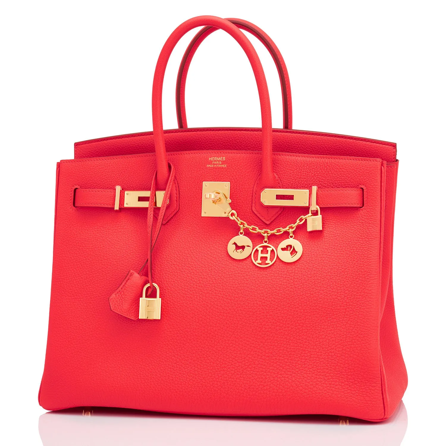 Hermes Capucine Orange 35cm Togo Birkin Gold Hardwrae