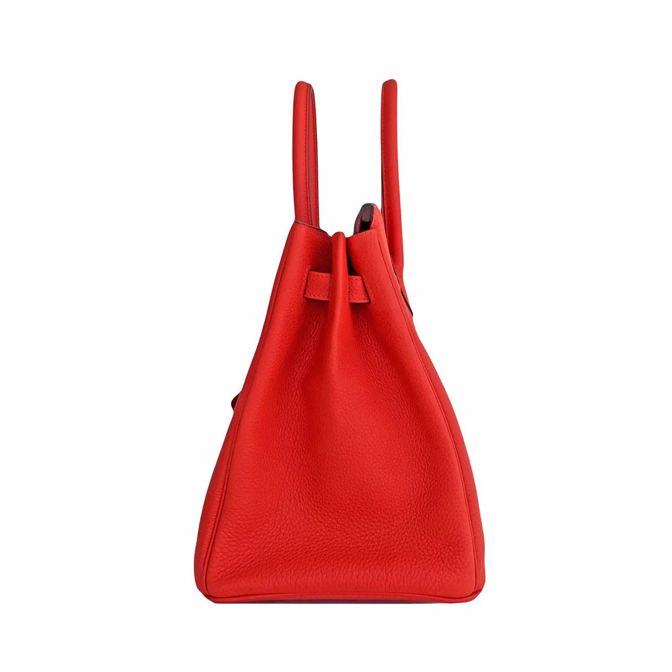 Hermes Capucine Red-Orange 35cm Togo Birkin Gold GHW Tote Bag Gorgeous!