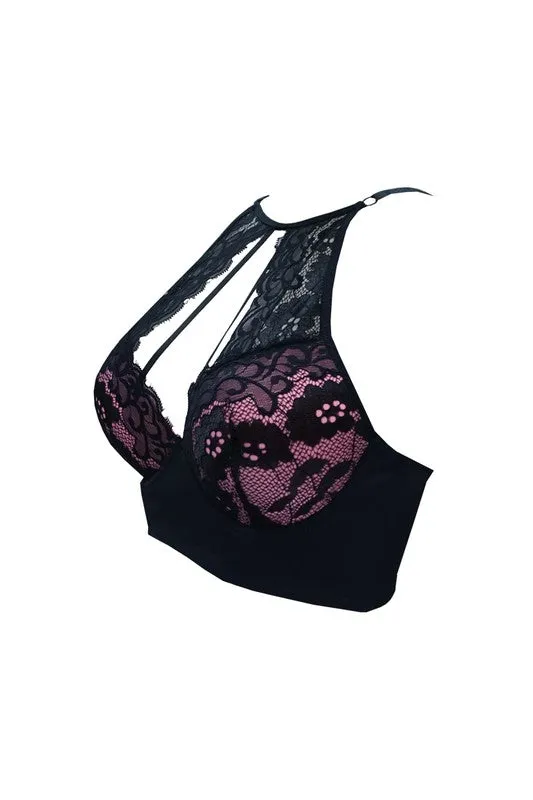 High-Neck Longline Bra