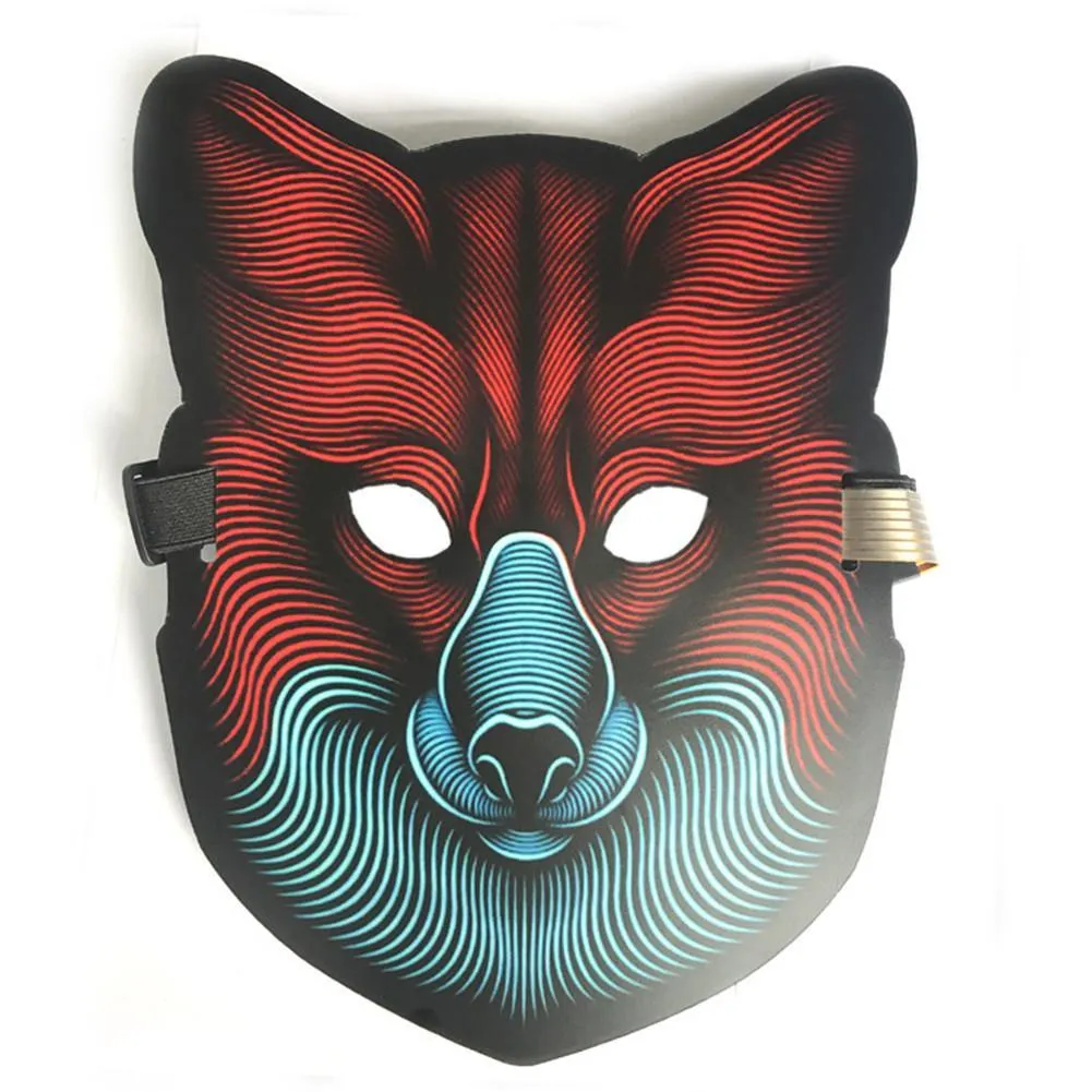 High Quality EL wire mask LED cold light mask sound activated