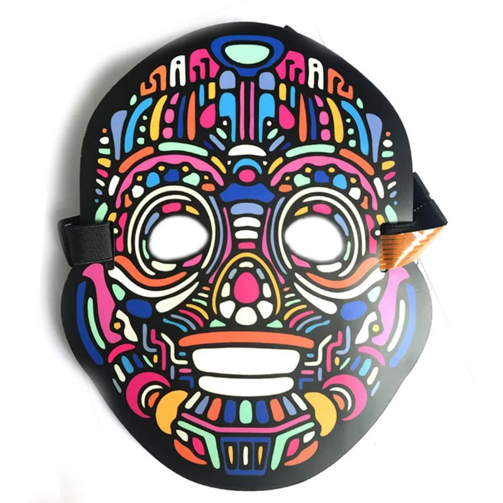High Quality EL wire mask LED cold light mask sound activated