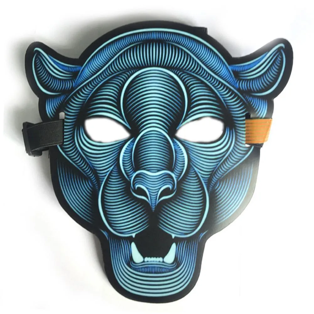 High Quality EL wire mask LED cold light mask sound activated