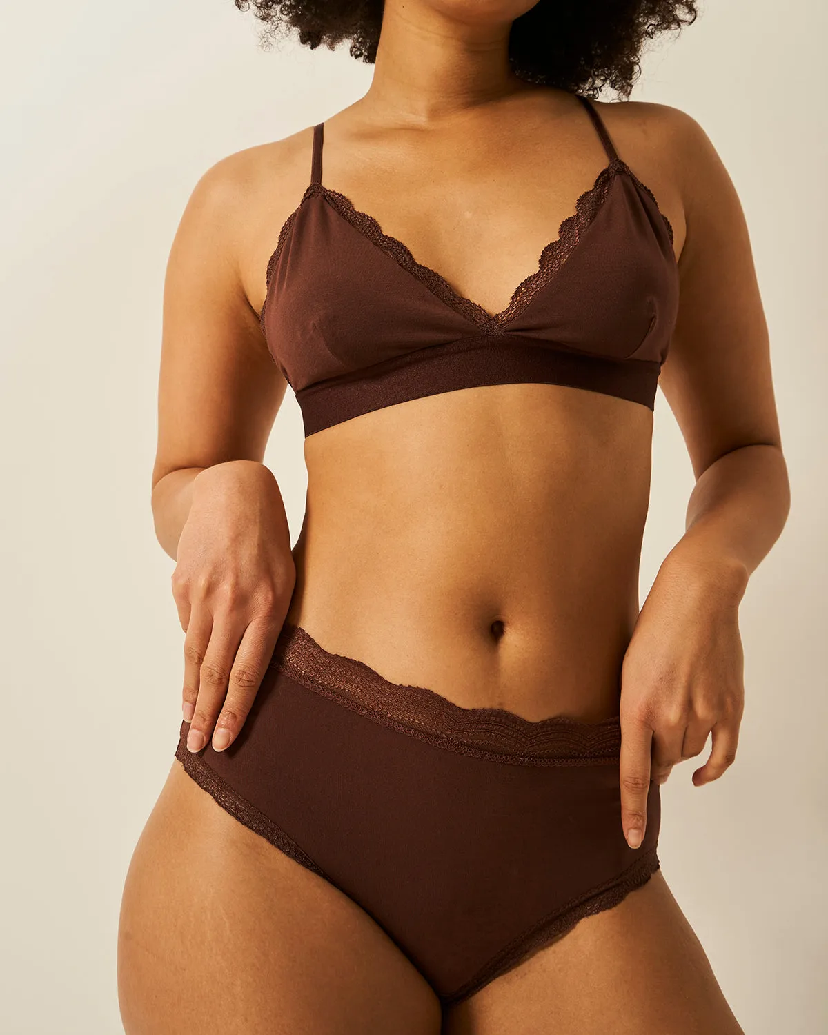 High Rise Knicker - Cocoa