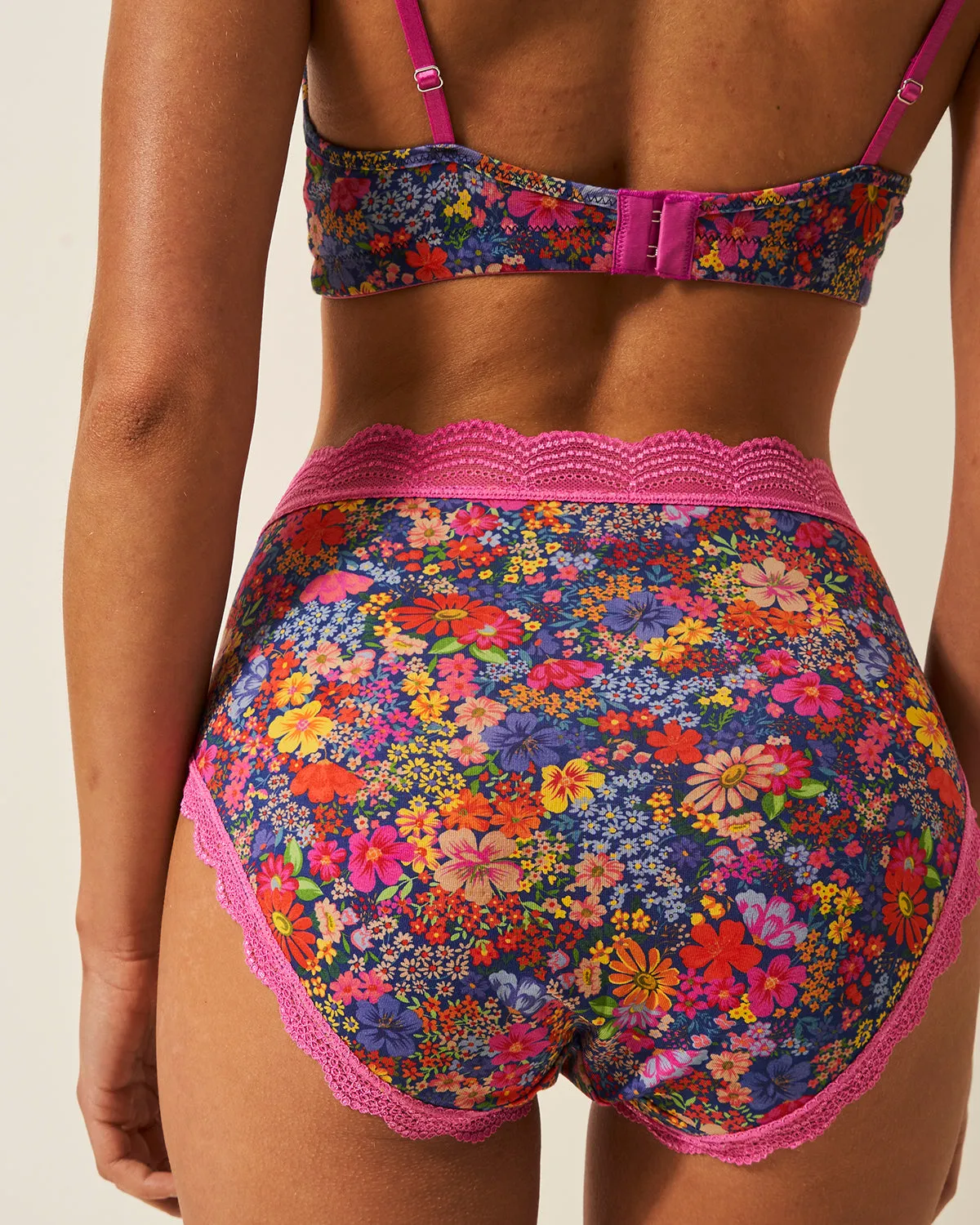 High Rise Knicker Four Pack - Full Bloom