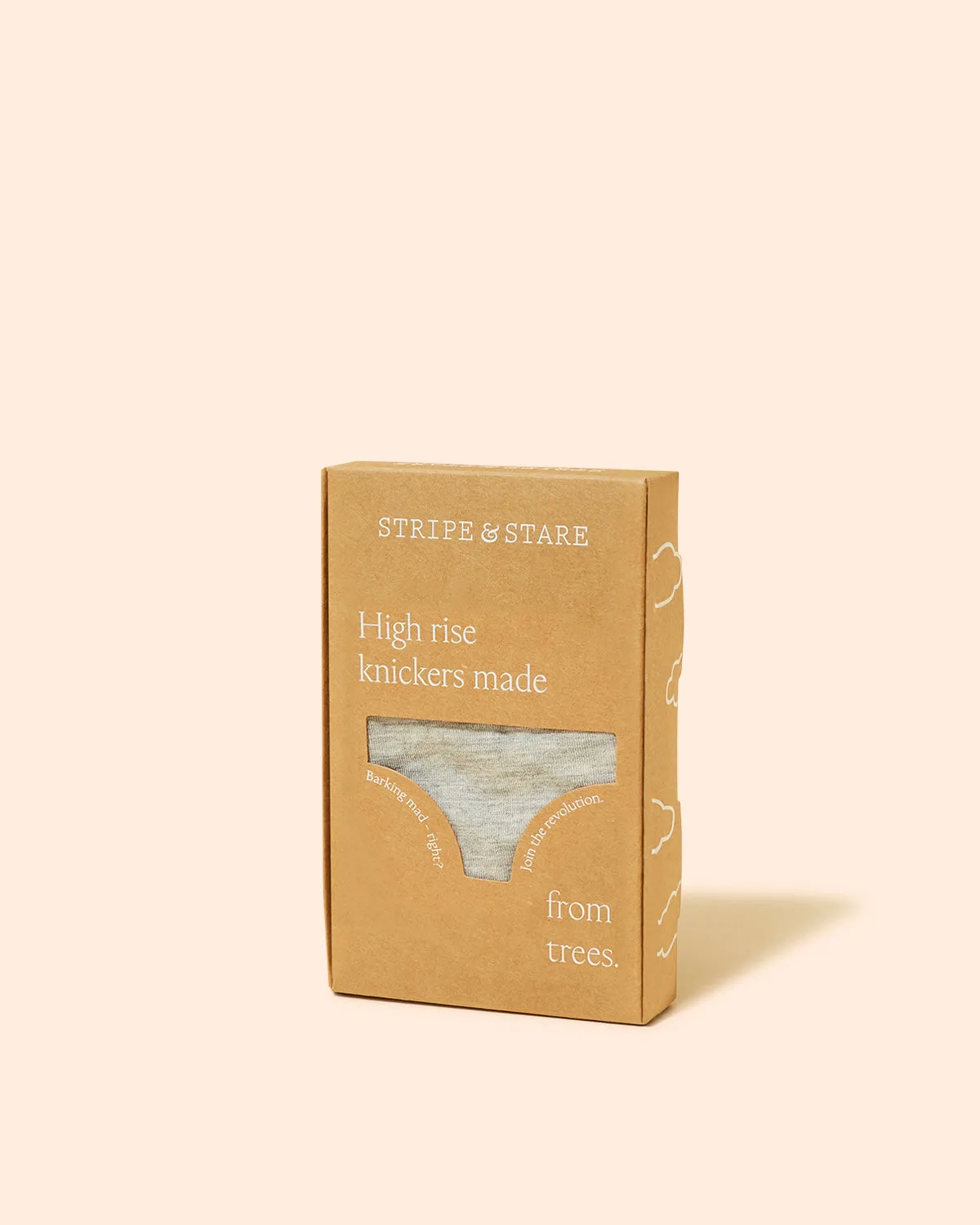 High Rise Knicker - Grey Marl