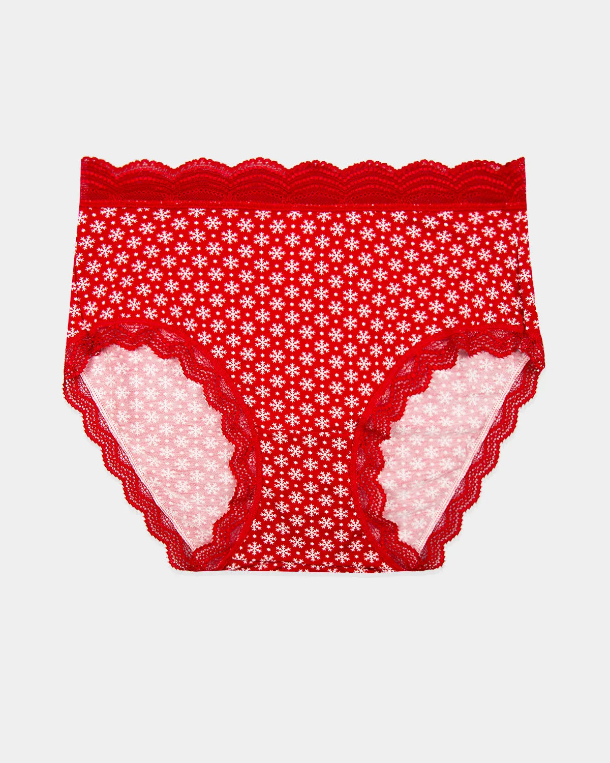 High Rise Knicker - Snowflakes