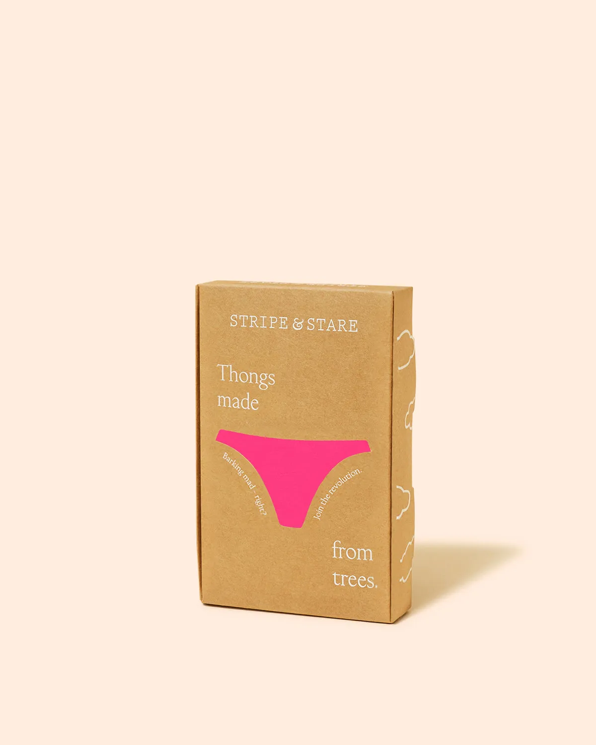 High Waisted Thong - Raspberry