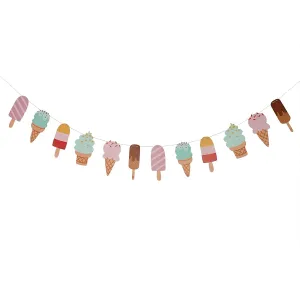 Ice Cream and Popsicle Paper Party Garland Streamer Decoration 10 Feet Garland (1)