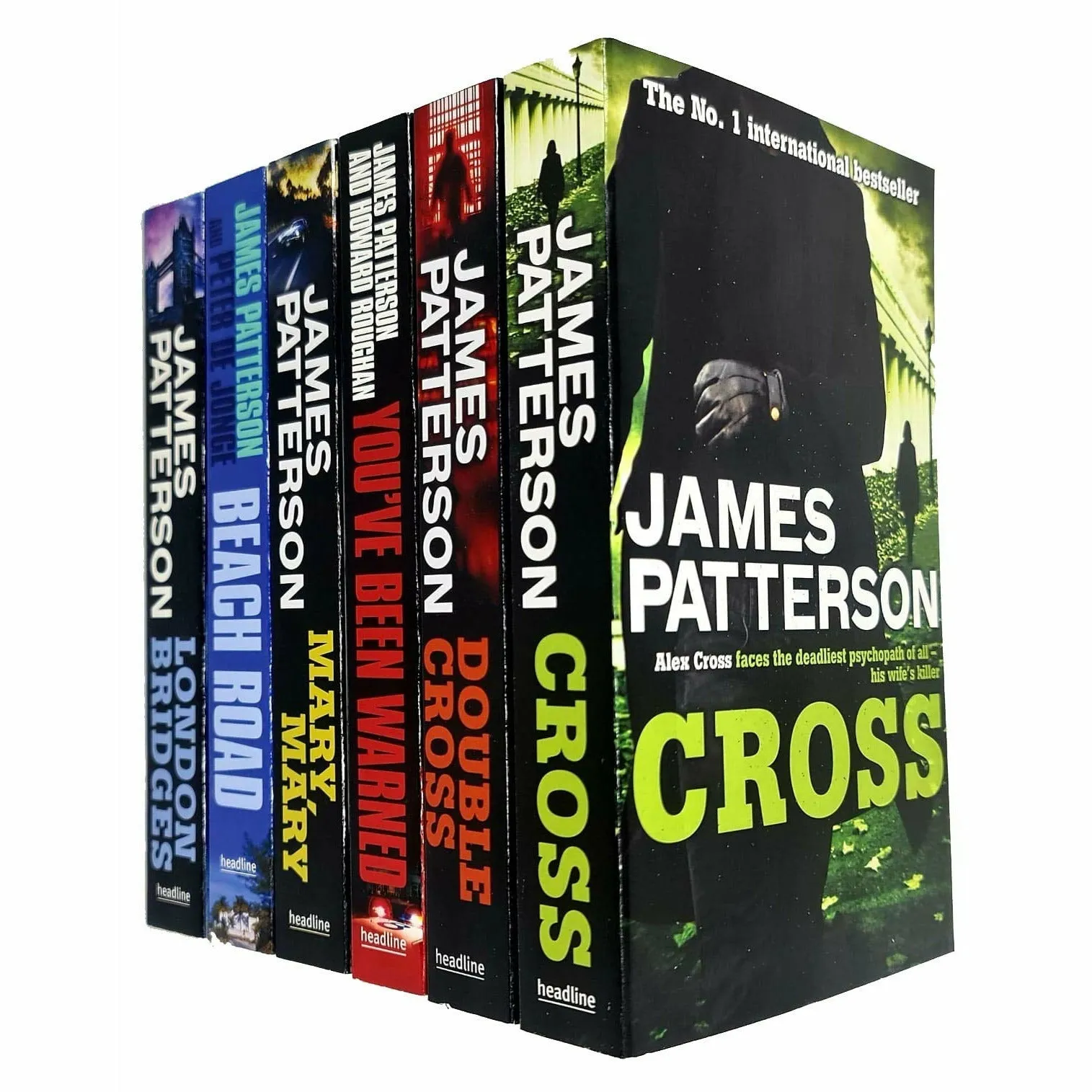 James Patterson Collection 6 Books Set (Double Cross, Cat and Mouse, Mary Mary, The Beach House, You've Been Warned, Beach Road)