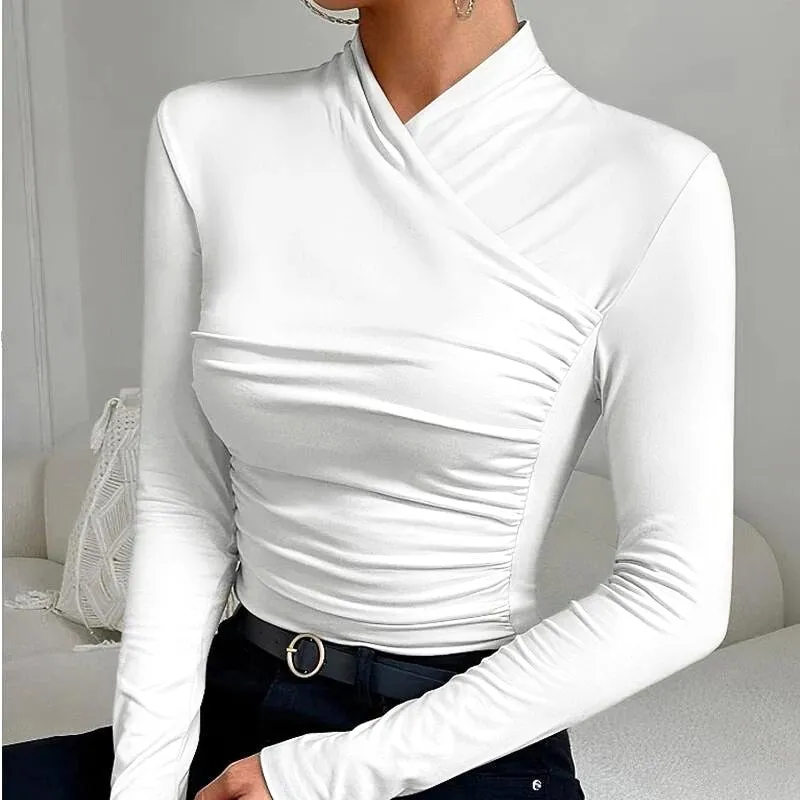 Jana - Classic Cross-Neck Top