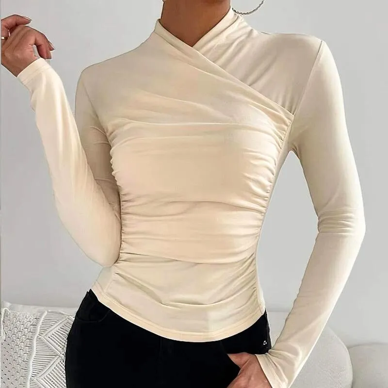 Jana - Classic Cross-Neck Top