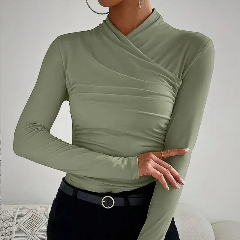 Jana - Classic Cross-Neck Top