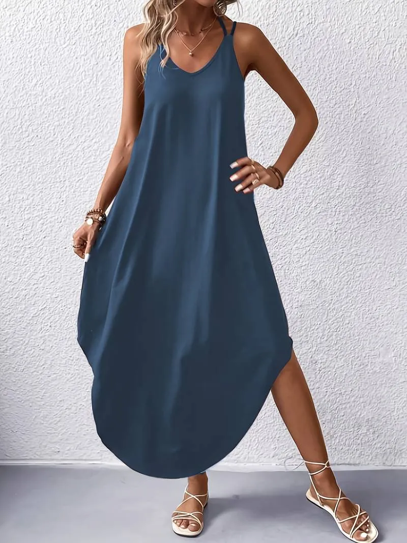Jane: A Summer Sleeveless Dress with Spaghetti Straps