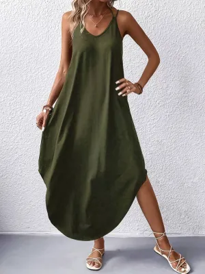 Jane: A Summer Sleeveless Dress with Spaghetti Straps