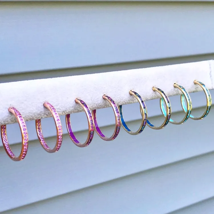 Jane Taylor Amethyst In & Out Hoops