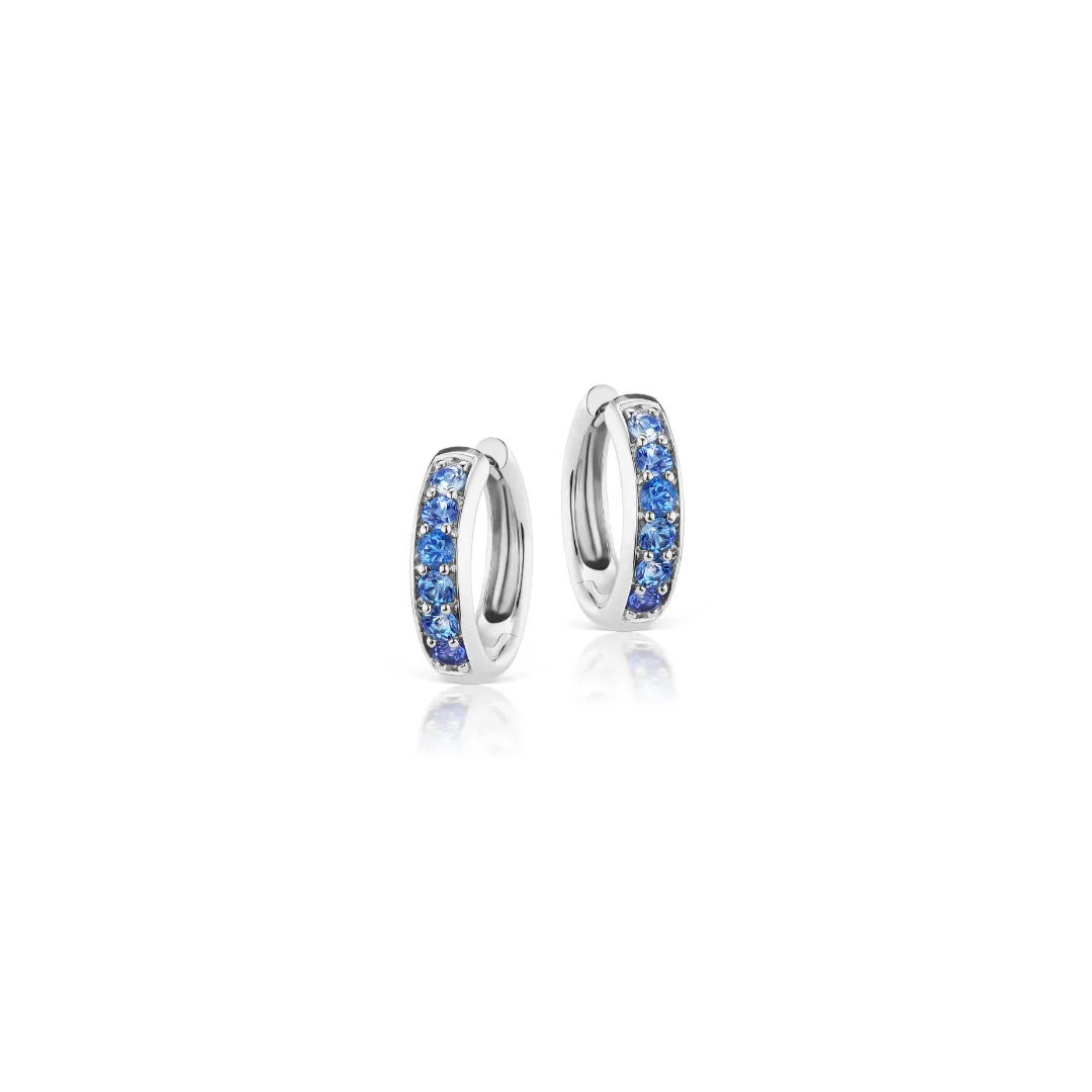 Jane Taylor Blue Sapphire Ombre Classic Hoops