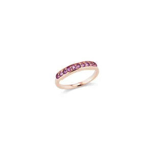 Jane Taylor Half Eternity Band in Amethyst