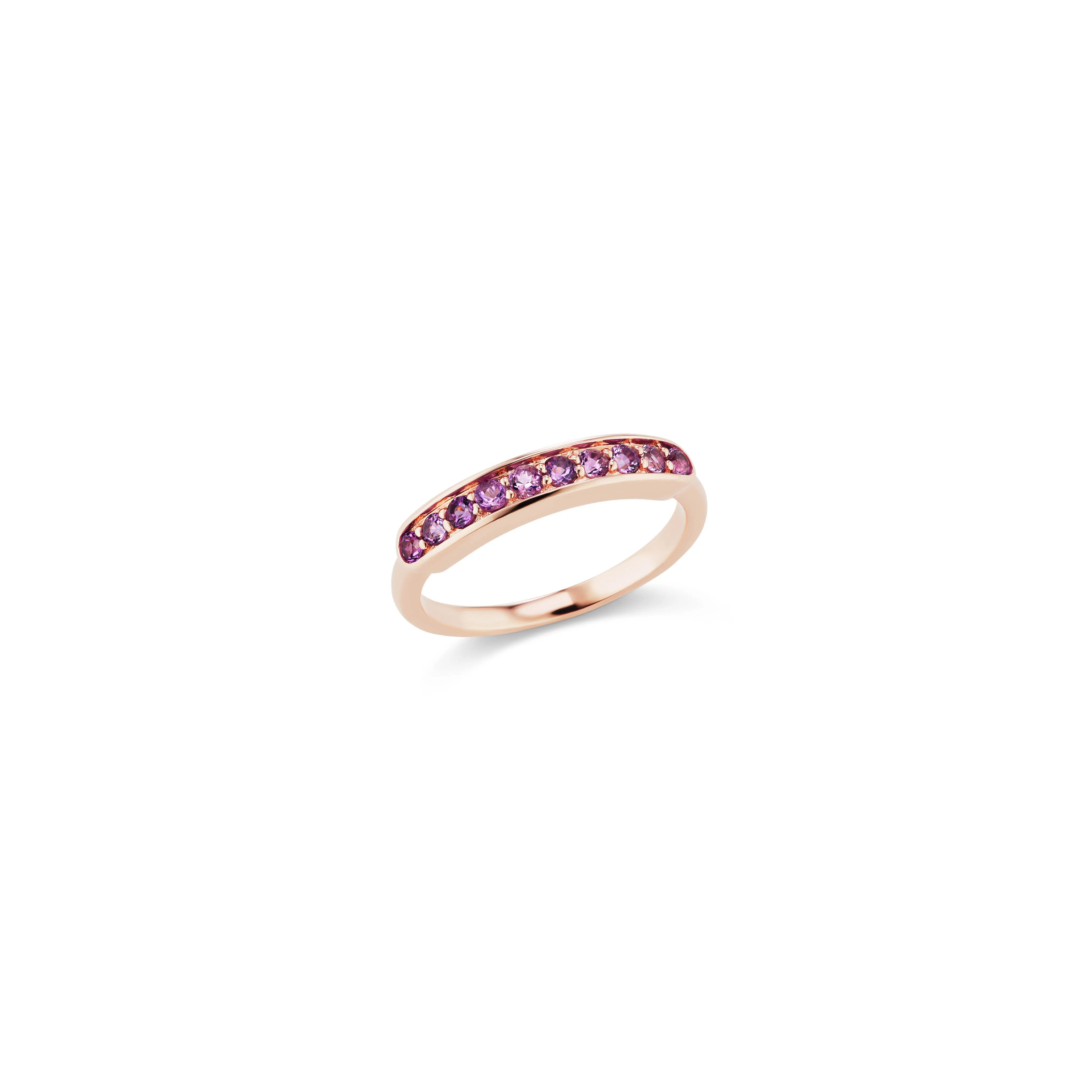 Jane Taylor Half Eternity Band in Amethyst