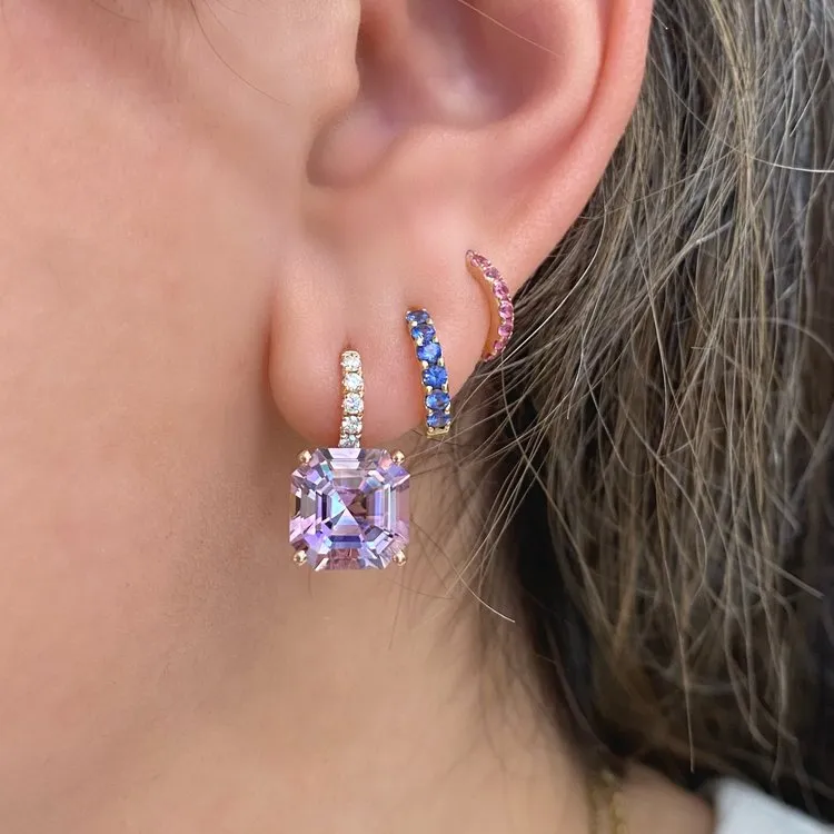 Jane Taylor Rose de France Octagonal Drop Earring