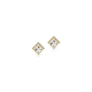 Jane Taylor White Topaz Cirque Square Studs