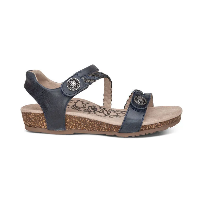 JILLIAN BRAIDED QUARTER STRAP SANDAL - SC641
