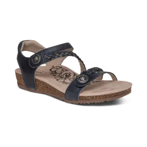 JILLIAN BRAIDED QUARTER STRAP SANDAL - SC641