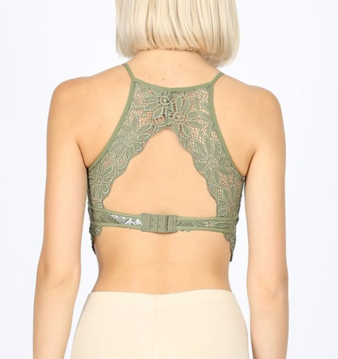Keyhole High Neck Bralette
