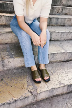Khaki Strap Sandals