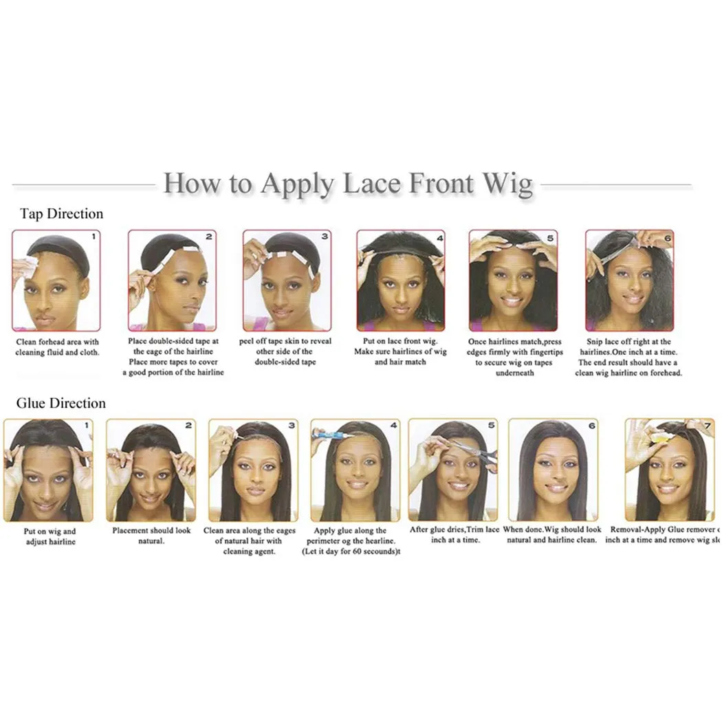 Kinky White 1001# Lace Front Wigs