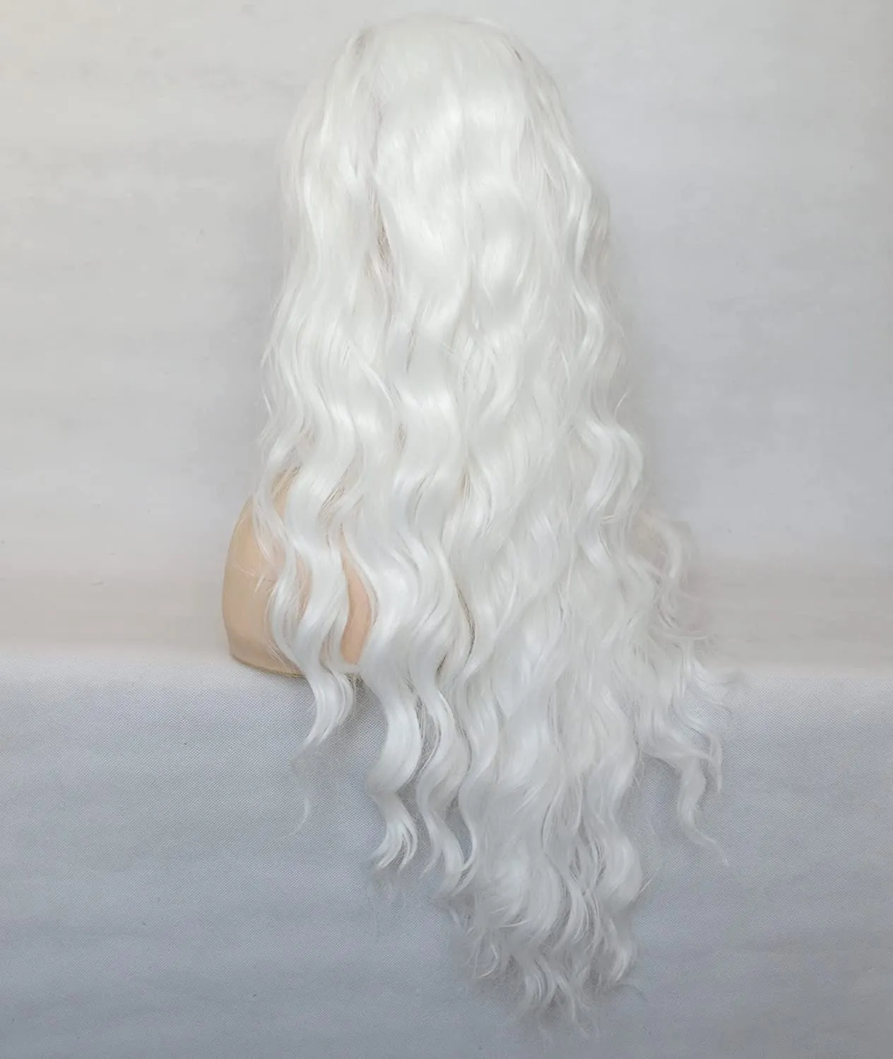 Kinky White 1001# Lace Front Wigs