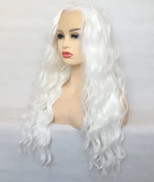 Kinky White 1001# Lace Front Wigs