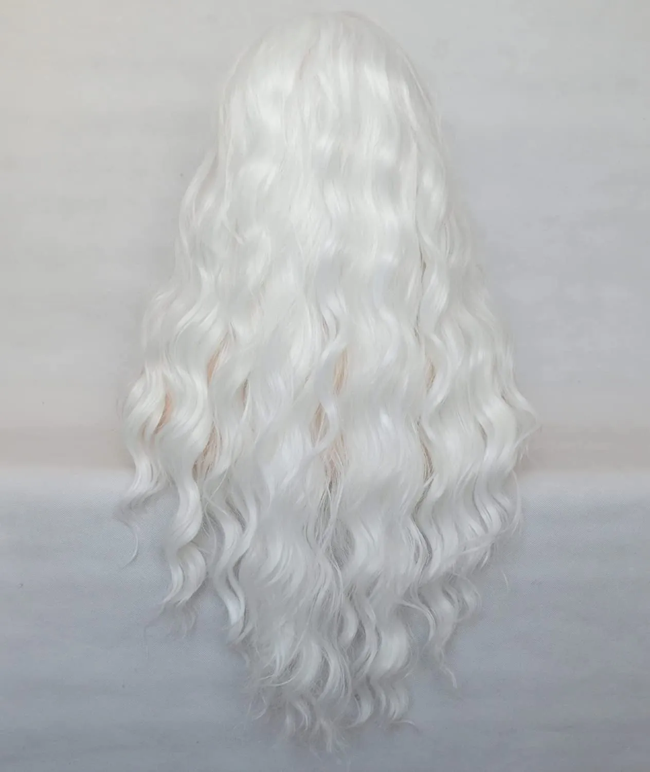 Kinky White 1001# Lace Front Wigs
