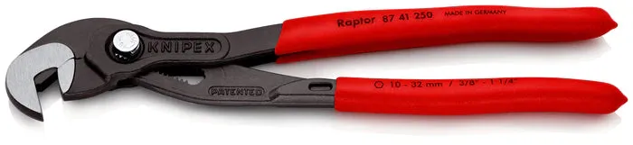 Knipex - 87 41 250 | Multiple Slip Joint Spanner | Non-Slip Handle | Grey Atramentized - 250mm