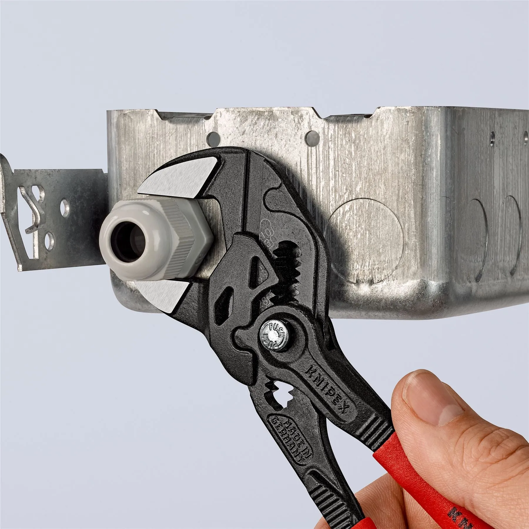 KNIPEX Pliers Wrench Slip Joint Plier 180mm Plastic Coated Handles Non Slip 86 01 180 SB