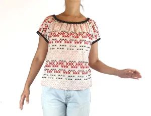 Kylie Jane polka dot top size S