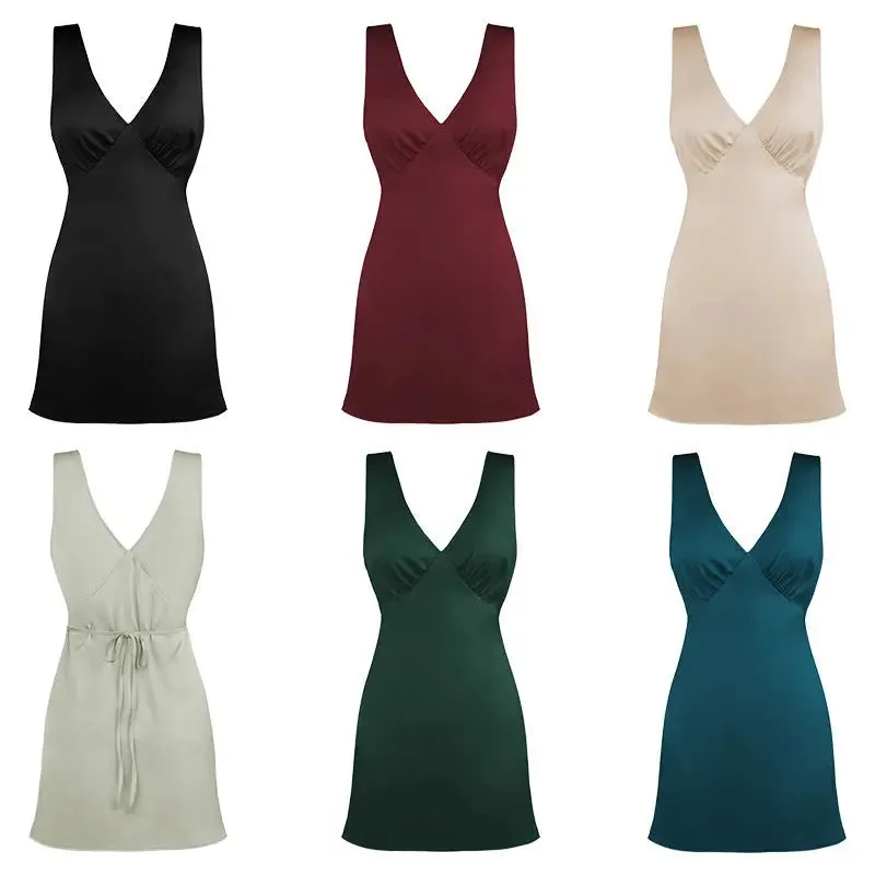 Lace-up Backless Dress - High-Quality Socialite Dress