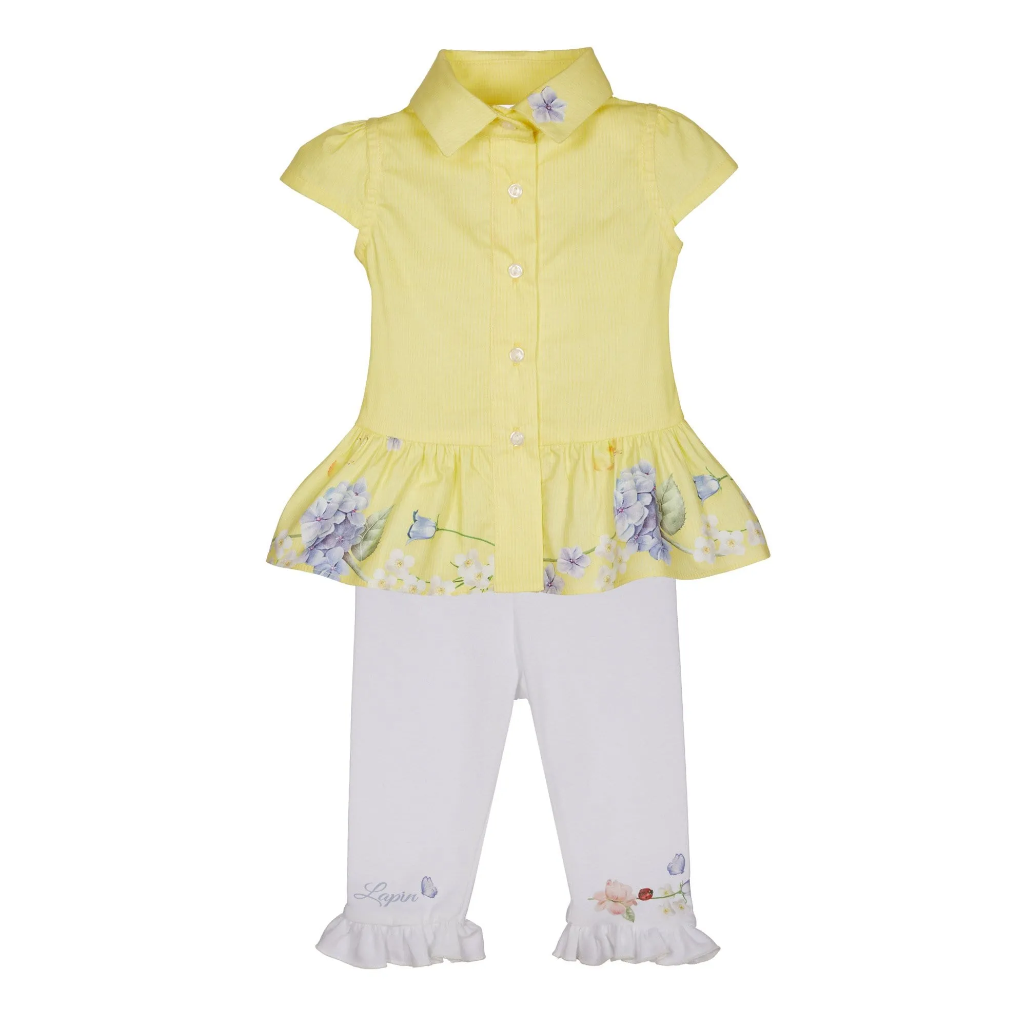 LAPIN HOUSE - Blouse Capri Legging Set