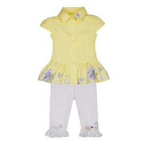 LAPIN HOUSE - Blouse Capri Legging Set