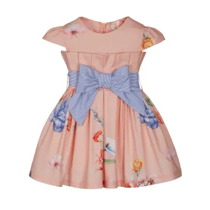 LAPIN HOUSE - Peach Bow Dress