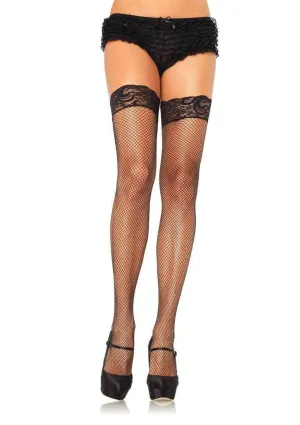 Leg Avenue Stay Up Fishnet Thigh High Stockings 9122